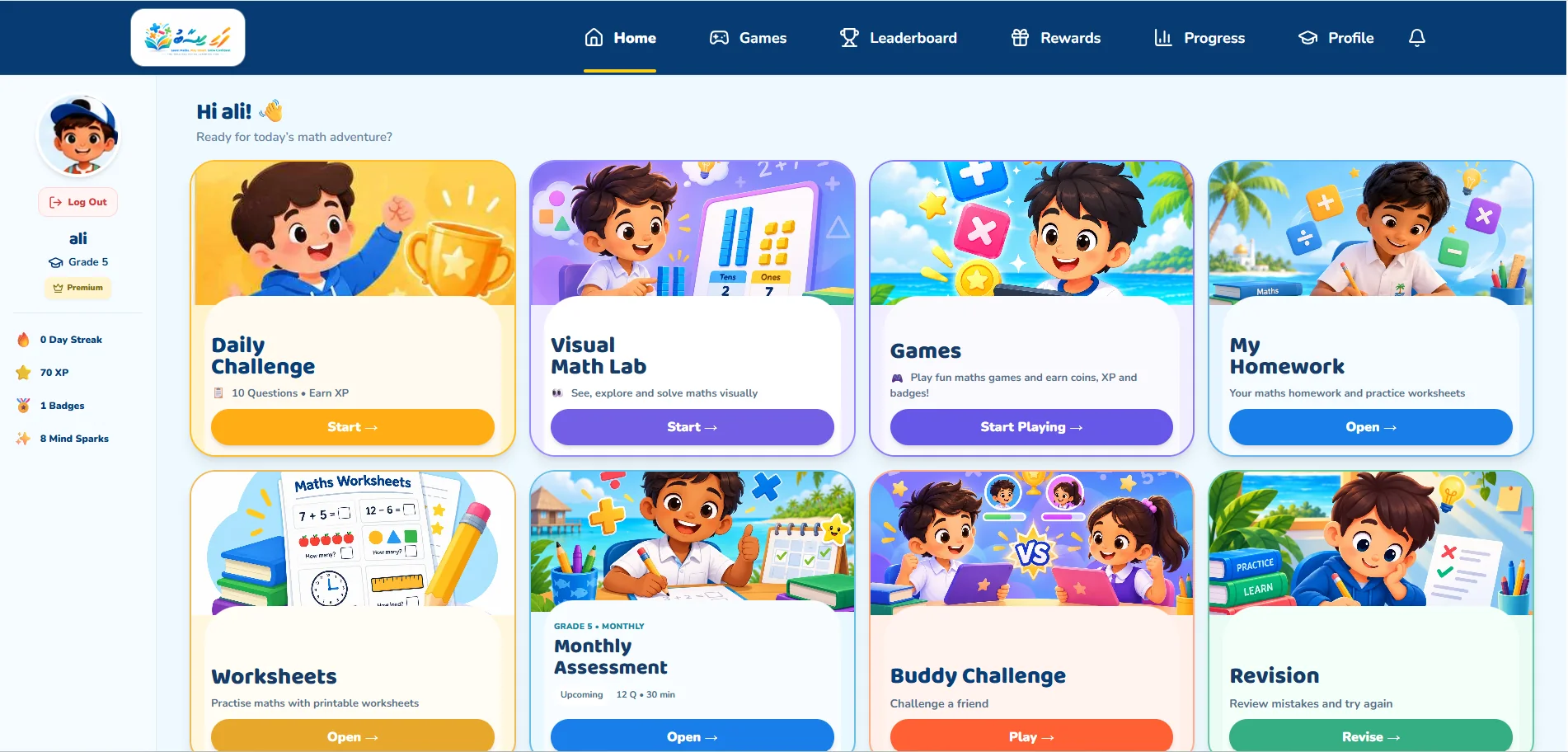Real Hisaabu Edu learner dashboard screenshot